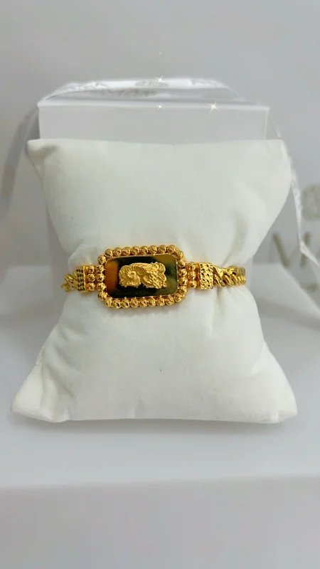 Women’s diamond bracelets for weddings-21k Gold Lady Futuna Himo Bracelet