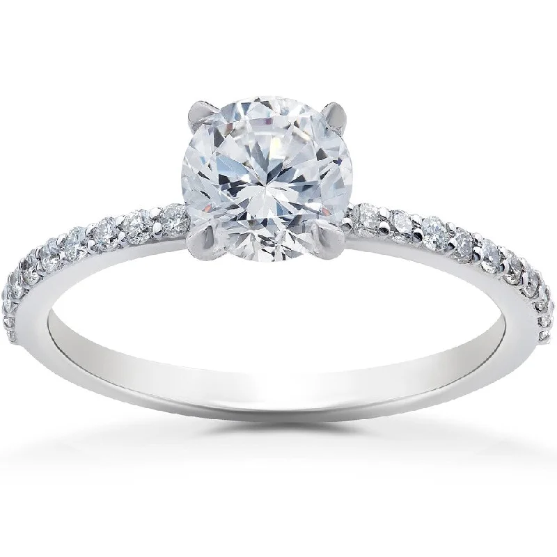 Women’s vintage-inspired engagement rings-1 1/4ct Lab Grown Diamond Sophia Engagement Ring 14k White Gold