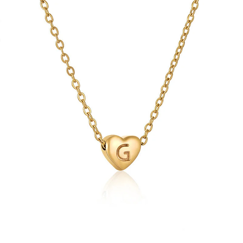 Gold Letter Necklace G