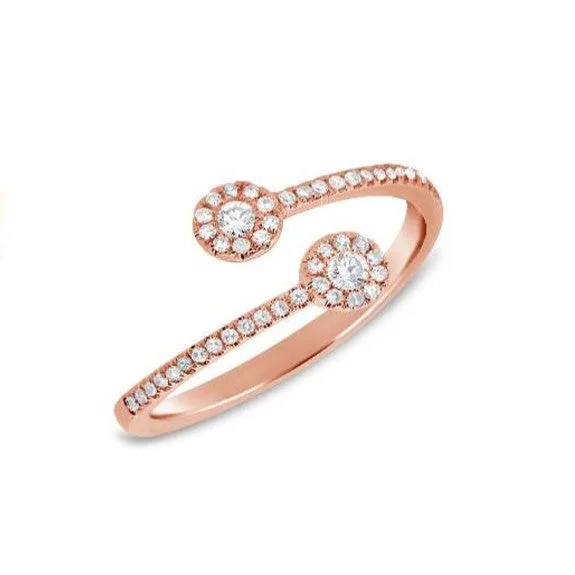 Women’s rose gold solitaire engagement rings-Diamond Ring