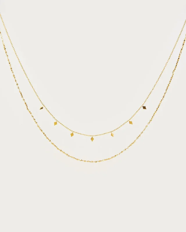 Women’s birthstone necklaces-Maddie Layered Necklace