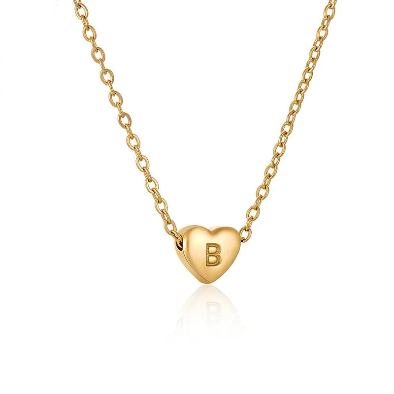 Gold Letter Necklace B