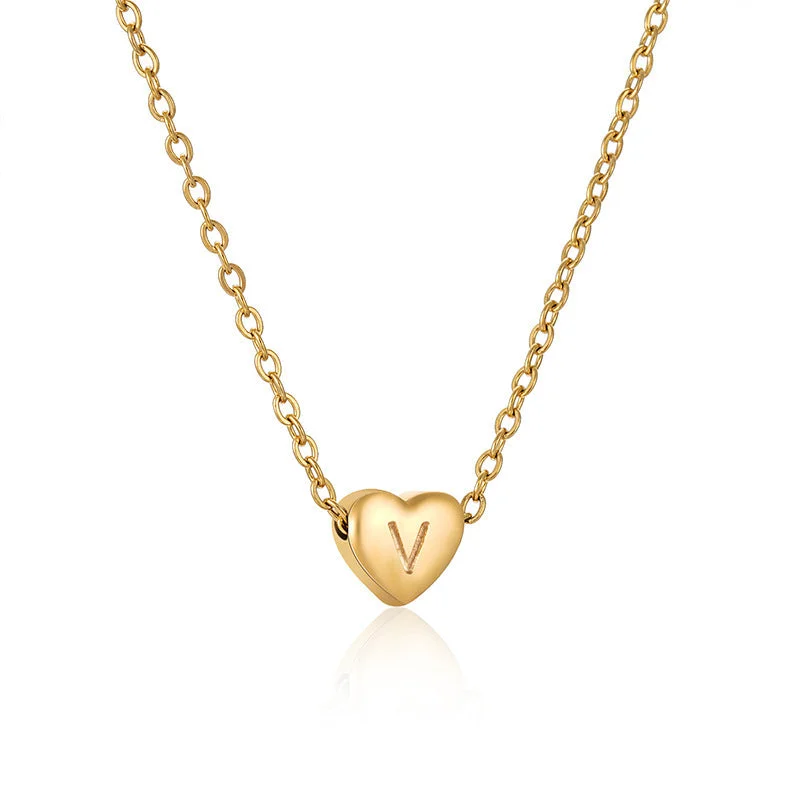 Gold Letter Necklace V