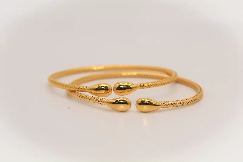 Women’s flower bracelets-21k Gold Himo Bracelets