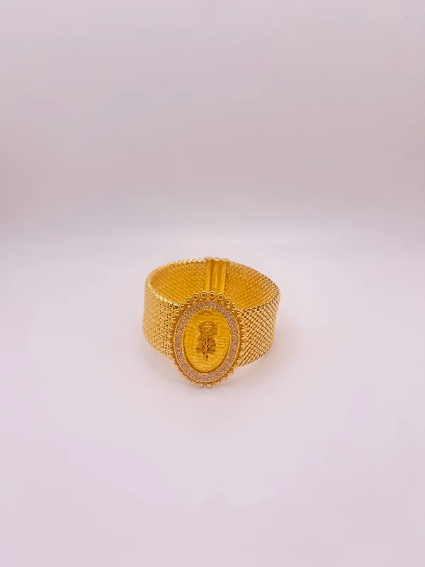 Women’s luxury bracelets-21k Gold Himo Rose Bracelet