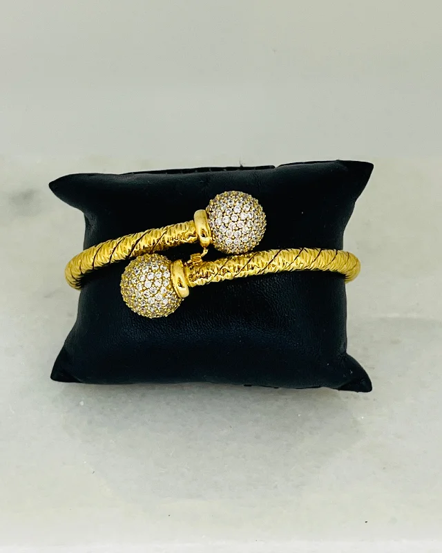 Women’s vintage tennis bracelets-18k Gold Himo bracelets