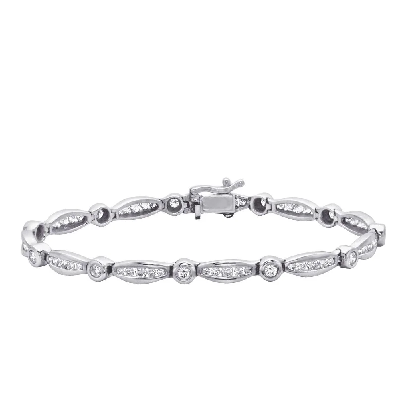 Women’s charm bangle bracelets-Diamond Bracelet