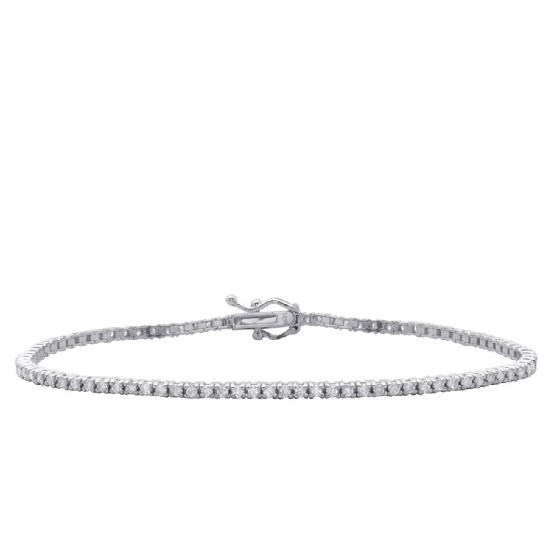 Women’s minimalist bracelets-Diamond Tennis Bracelet