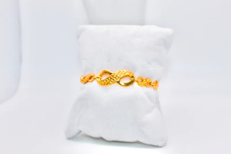 Women’s luxury bracelets-21k Gold Infinity Bracelet