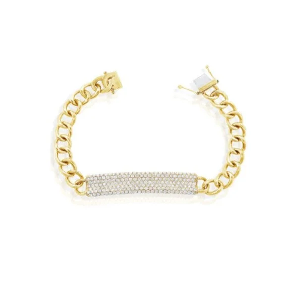 Women’s stylish cuff bracelets-Diamond Bracelet