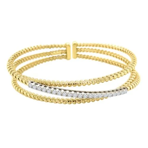 Women’s eternity bracelets-0.65ctw Diamond Bella Cuff Bracelet