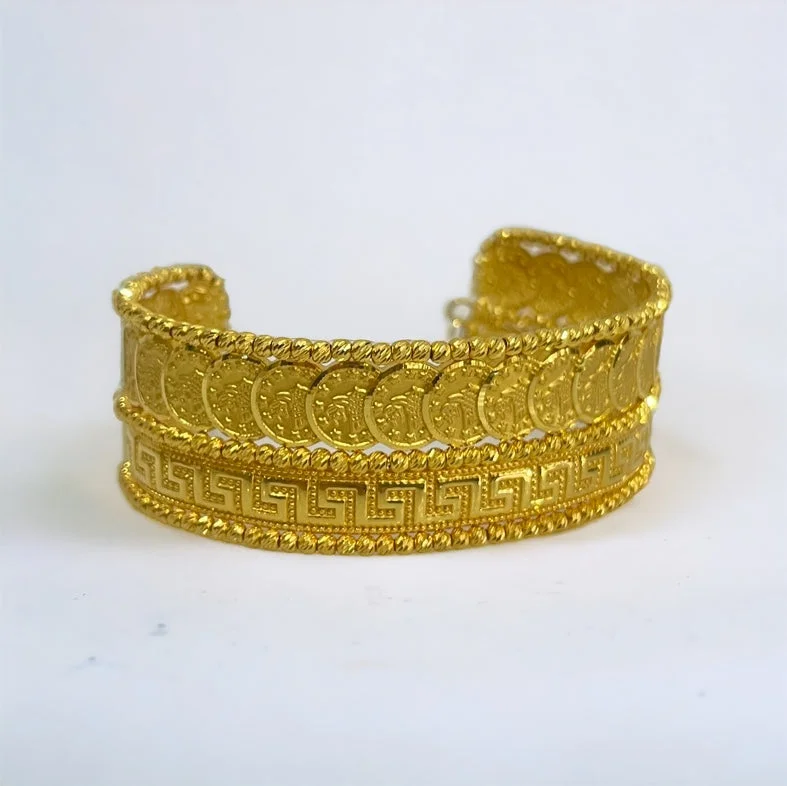 Women’s gold bracelets-21k Gold Cuff Bracelet