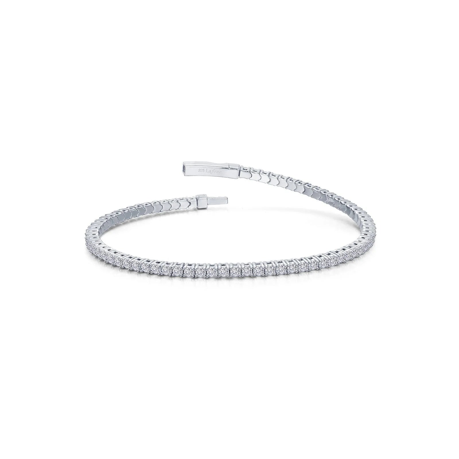 Women’s colorful bangle bracelets-Flexible Tennis Bracelet in Sterling Silver