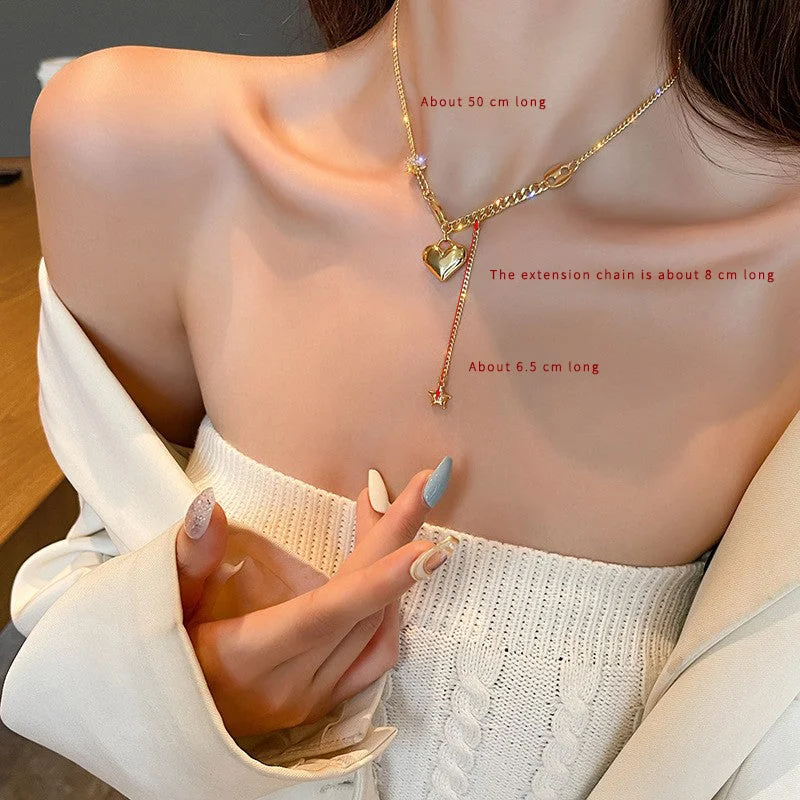 Gm1666 Gold Heart XINGX Necklace