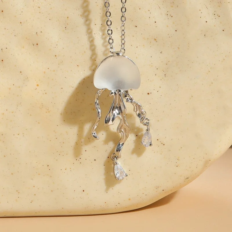 Jellyfish 14K Real Platinum